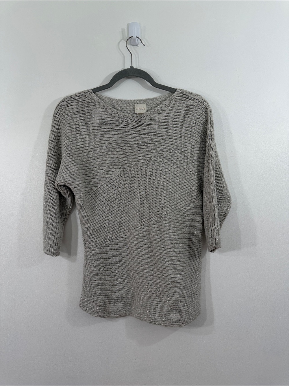 Chicos Sparkle Knit Sweater